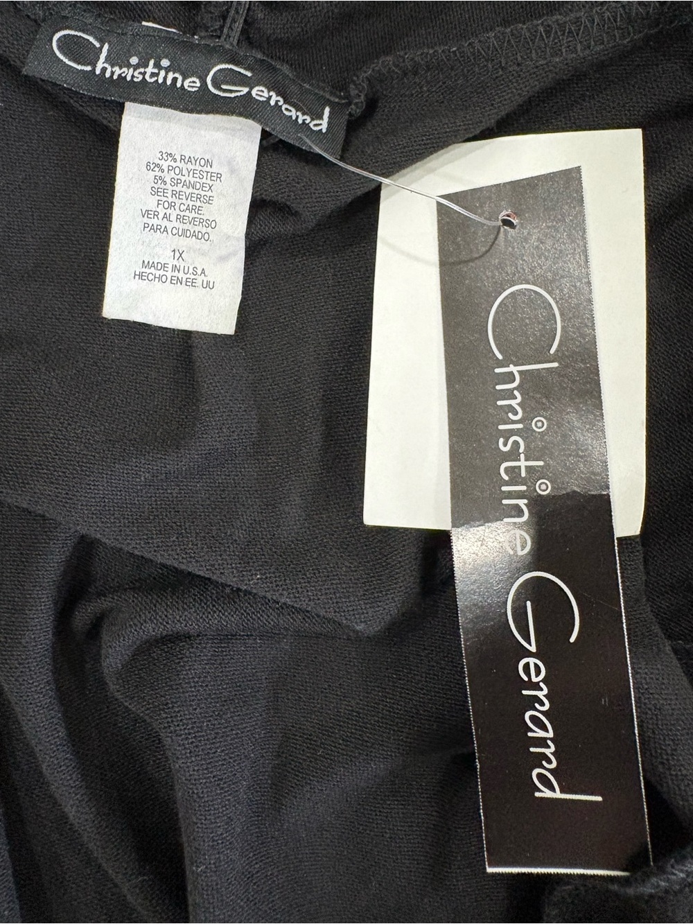 Christine Gerard Black Open Front Cardigan M Lightweight Knit Sweater - Picture 5 of 6